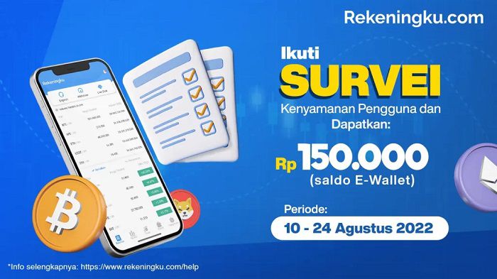 Ikut Survei dari Rekeningku, Pengguna Berhak Mendapatkan Rp 150.000