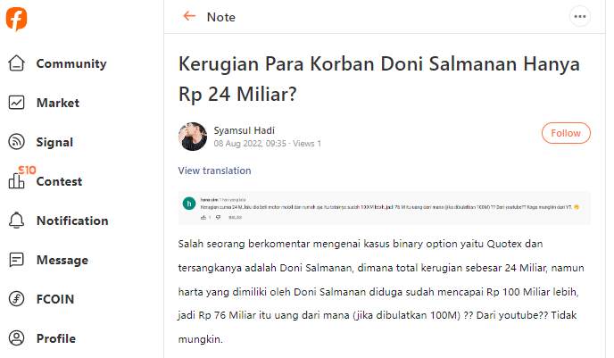 Sederet Total Kerugian Yang Disebabkan Doni Salmanan