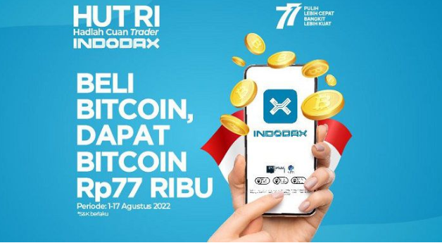 Indodax Bagikan Bitcoin Cuma-Cuma dalam Rangka HUT RI