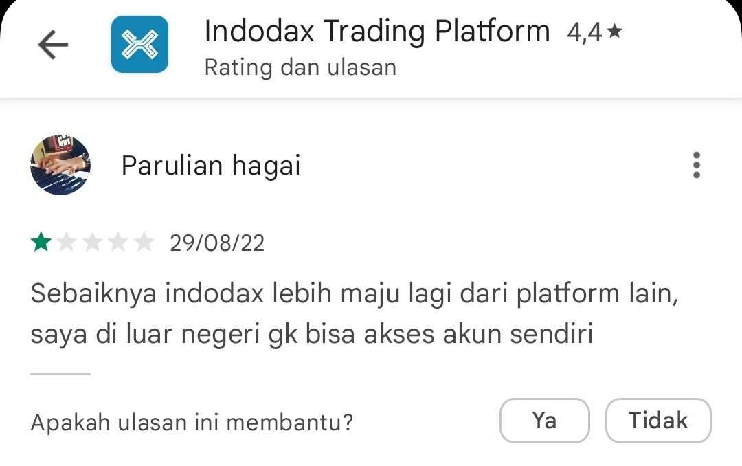 Mohon Tingkatkan Aplikasinya, Indodax!