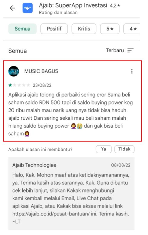 Aplikasi Ajaib Sengaja Eror, Hingga Merugikan Pengguna?