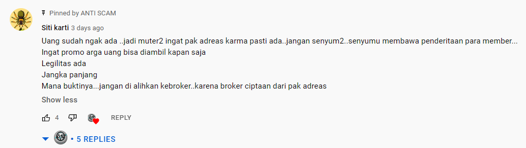 Net89 Jangan Alihkan Uang Kami Kepada Broker, Kembalikan!