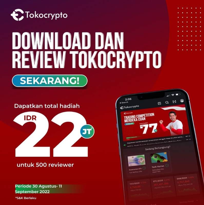 Download dan Review Tokocrypto Sekarang, Menangkan Hadiahnya!!
