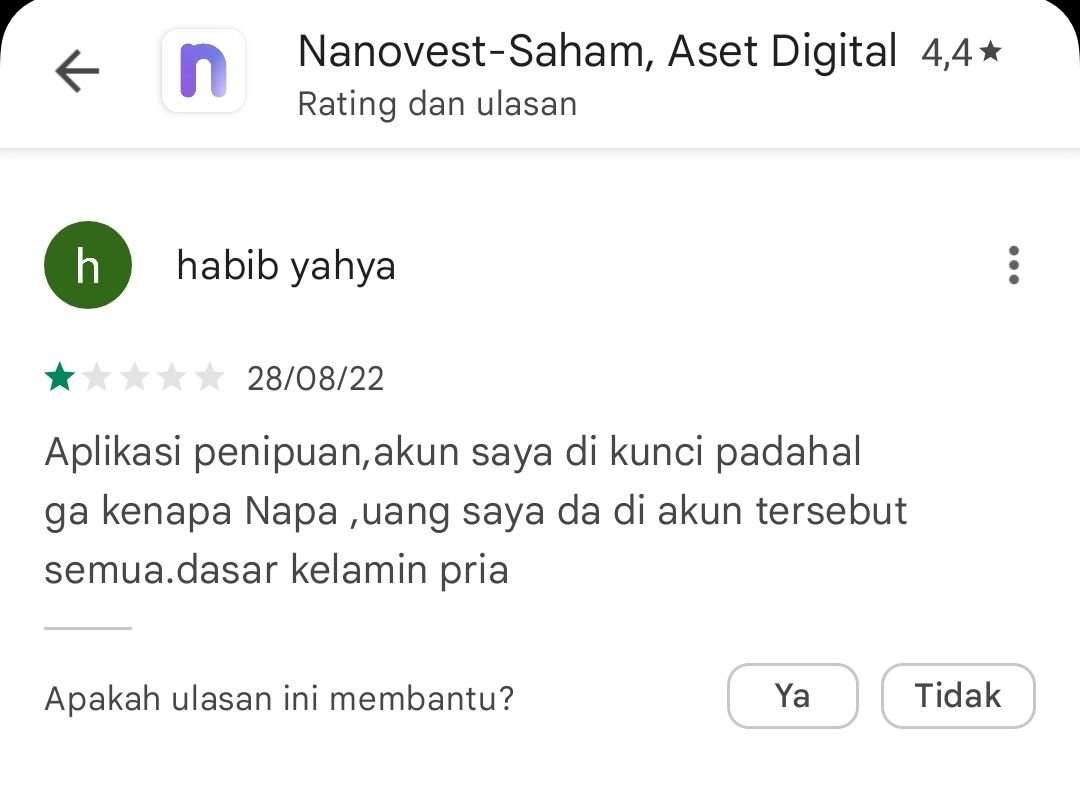 Kembalikan Akun Saya! Mana Attitudemu Nanovest