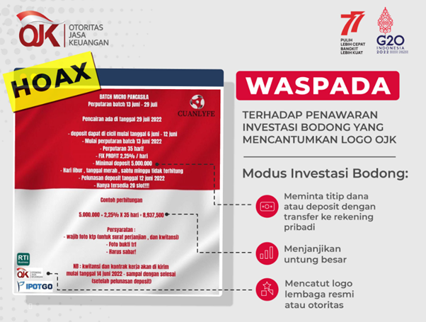 Yuk Kenali Investasi Bodong dan Tips Untuk Menghindarinya