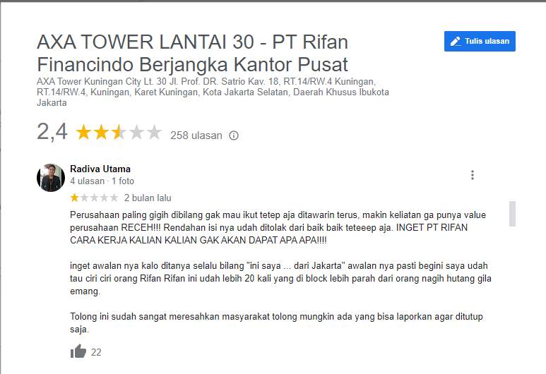 Sales Rifan Sangat Menganggu dan Meresahkan!!