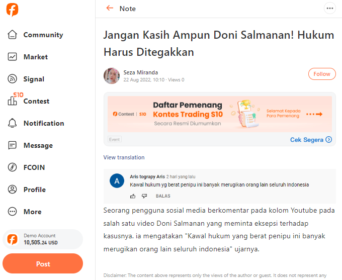 Tegakan Keadilan! Hakim Menolak Eksepsi yang Diajukan Doni Salmanan