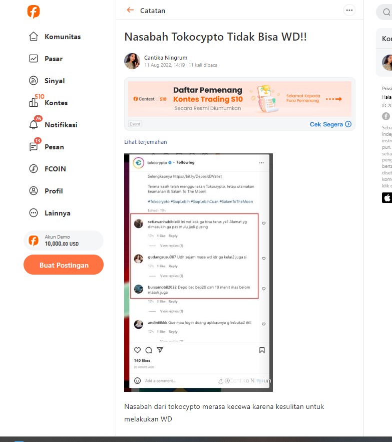 Nasabah Tokocypto Mengamuk, Withdrawal yang Tak Kunjung Masuk!!