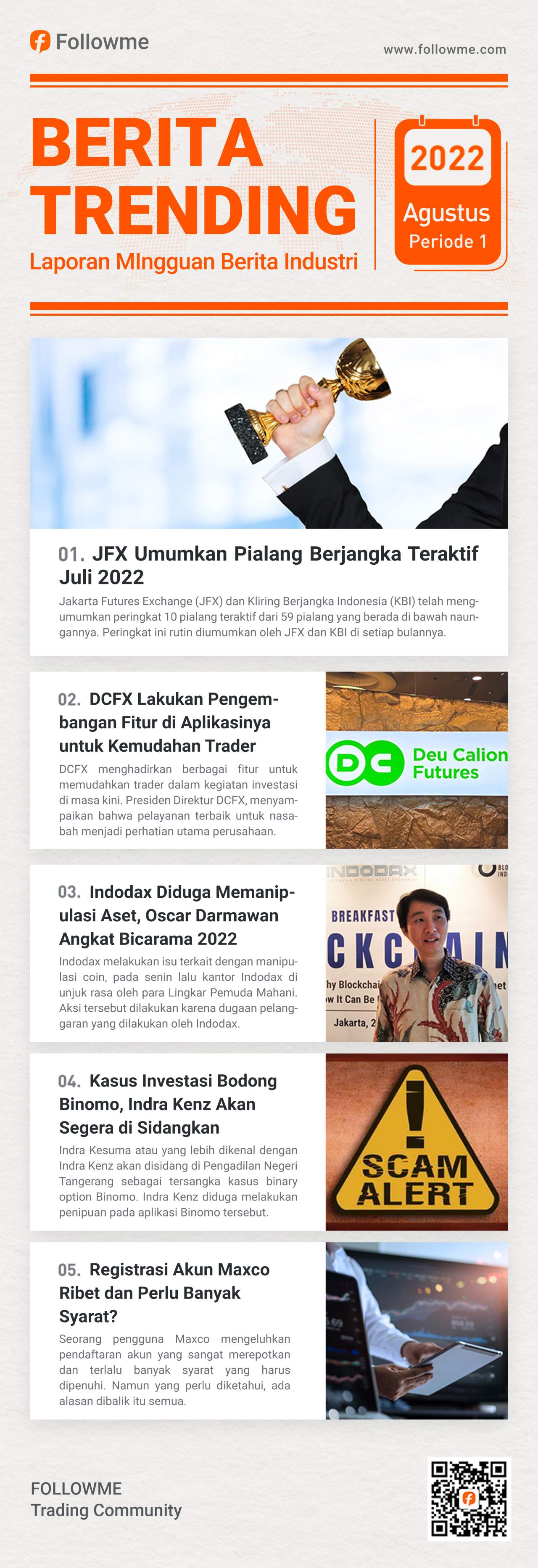 Laporan Mingguan Berita Industri Pada Bulan Agustus (Periode 1)