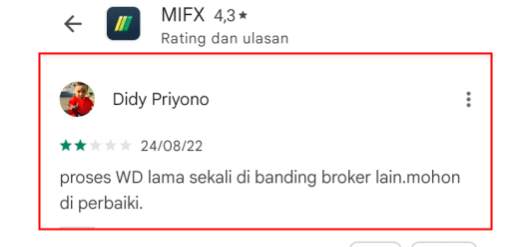 Proses WD MIFX Lamban? 