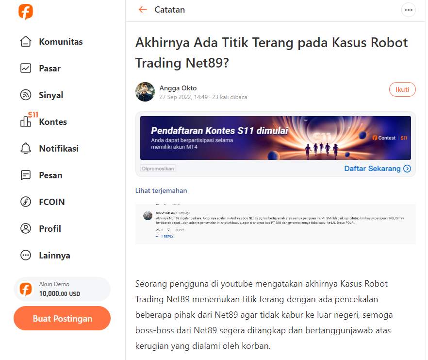 15 Orang Dicekal ke Luar Negeri Terkait Kasus Robot Trading Net89