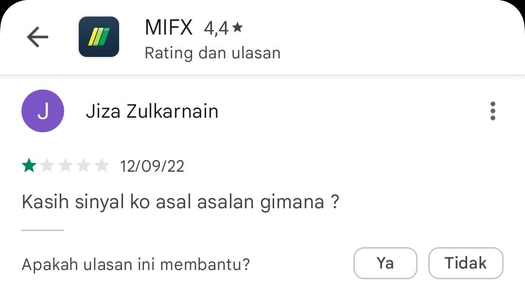 Kasih Referensi Sinyal Kok Asal-asalan, Gimana Nih MIFX!