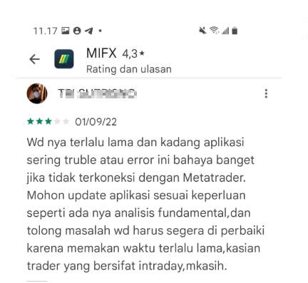 Waduh! Aplikasi MIFX Sering Mengalami Error?