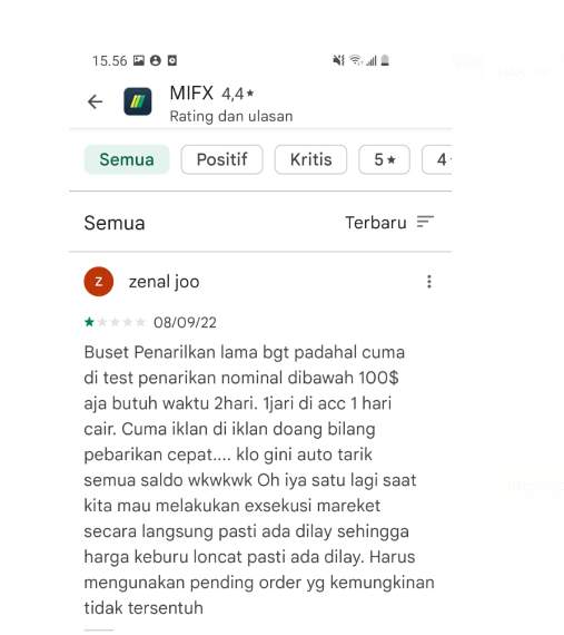 Baru Pertama Kali Trading Sudah Dikecewakan MIFX? 