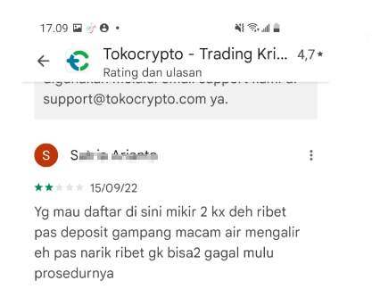 Giliran Withdrawal Aja Ribet, Kecewa Berat Sama Tokocrypto!