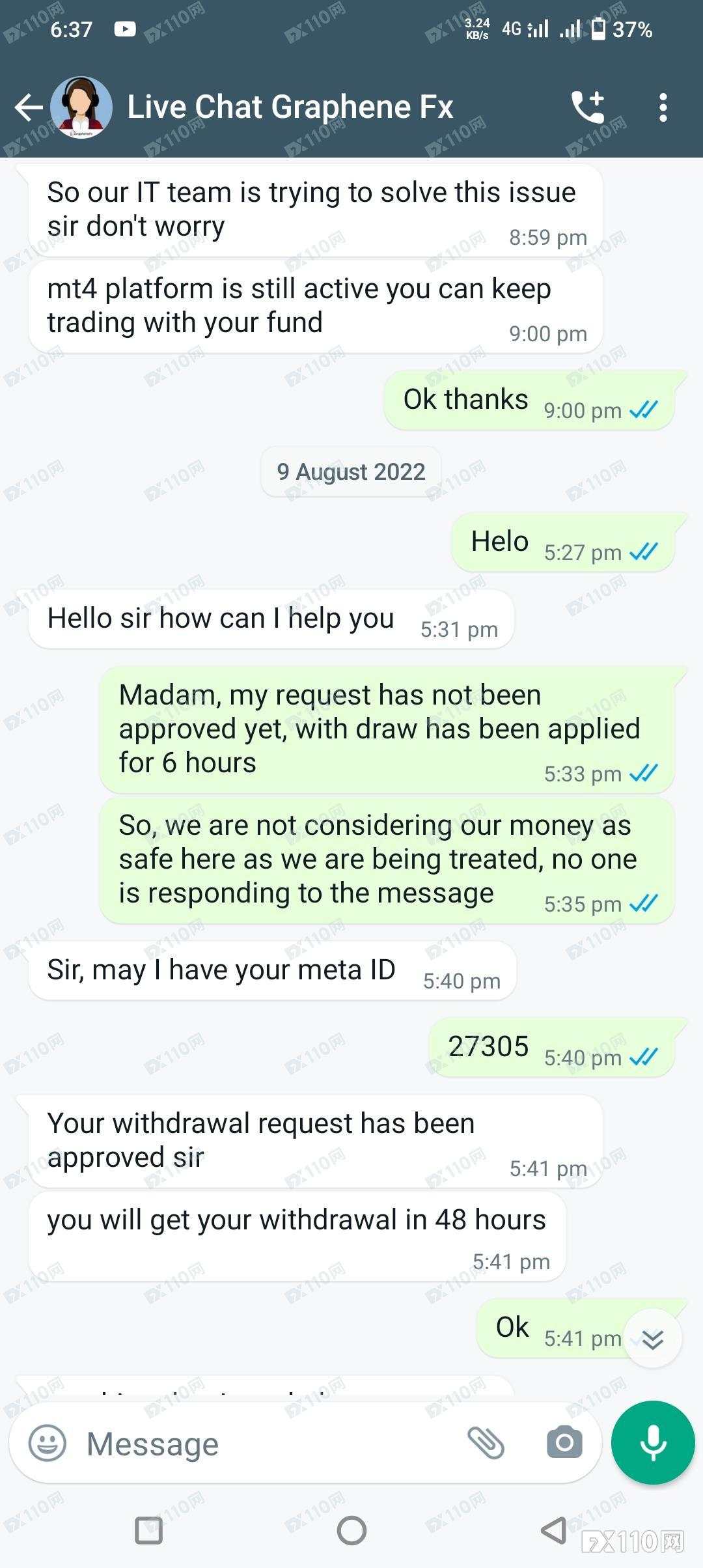 又一例！GrapheneFx坑骗客户成惯例
