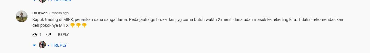Penarikan Sangat Lama, Nasabah MIFX Kecewa!