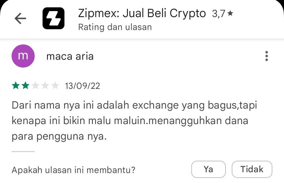 Zipmex Malu-maluin Exchange Kripto di Indonesia, Dana Pengguna Tidak Bisa Ditarik!