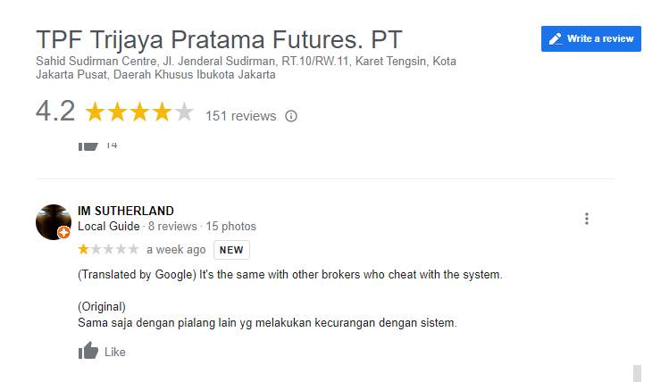 TPFx Sengaja Buat Rugi Nasabahnya?!