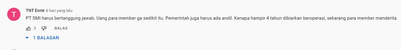 PT SMI Harus Bertanggung Jawab! 
