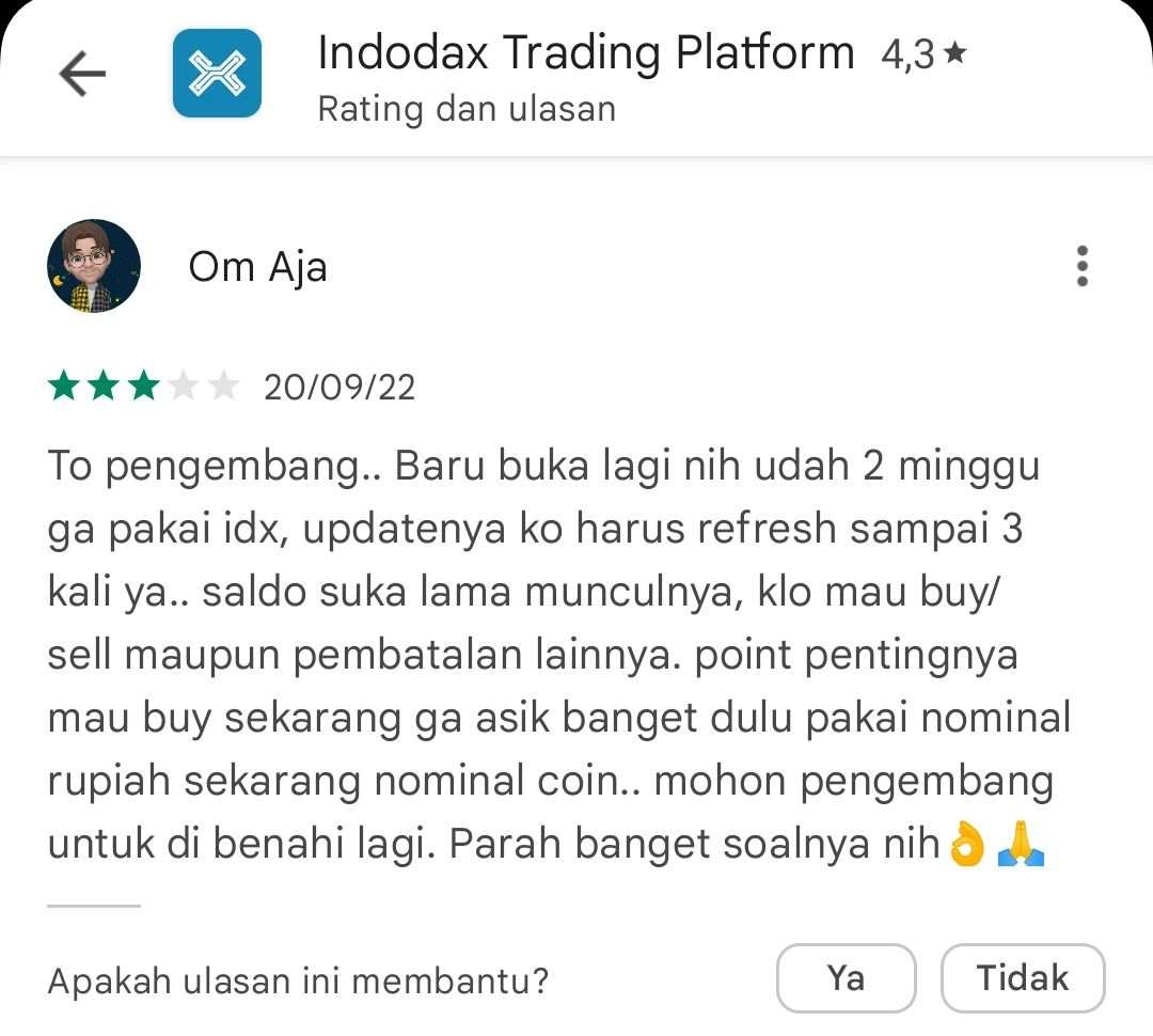 Beberapa Kekurangan Aplikasi Indodax, Hingga Membuat Para Penggunanya Kesulitan