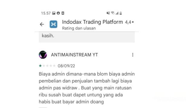 Indodax Menerapkan Biaya Admin yang Tidak Masuk Akal, Benarkah?