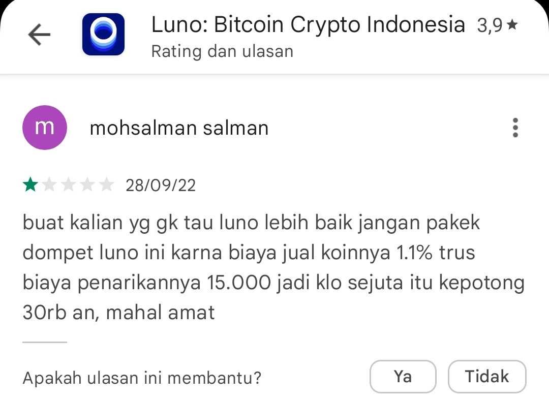 Trading Kripto di Luno Banyak Biaya Tambahan?