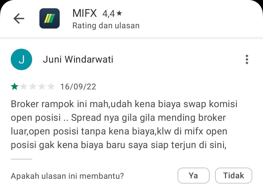 Terlalu Banyak Potongan Saat Transaksi di MIFX!