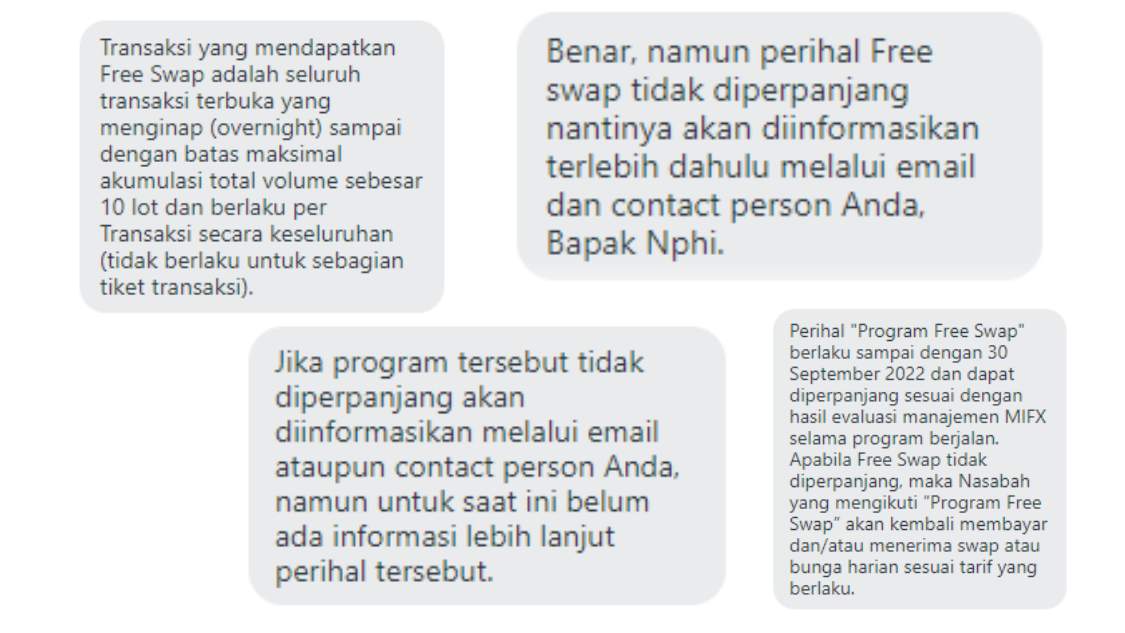 Ternyata Begini! Tanggapan MIFX Perihal Program Free Swap 