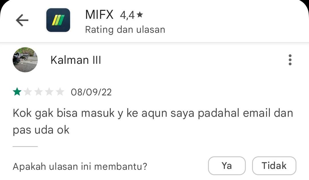 MIFX! Kenapa Akun Saya Tidak Bisa Masuk 