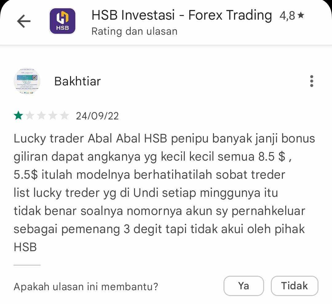 Event Lucky Trader yang Diadakan HSB Penipuan?