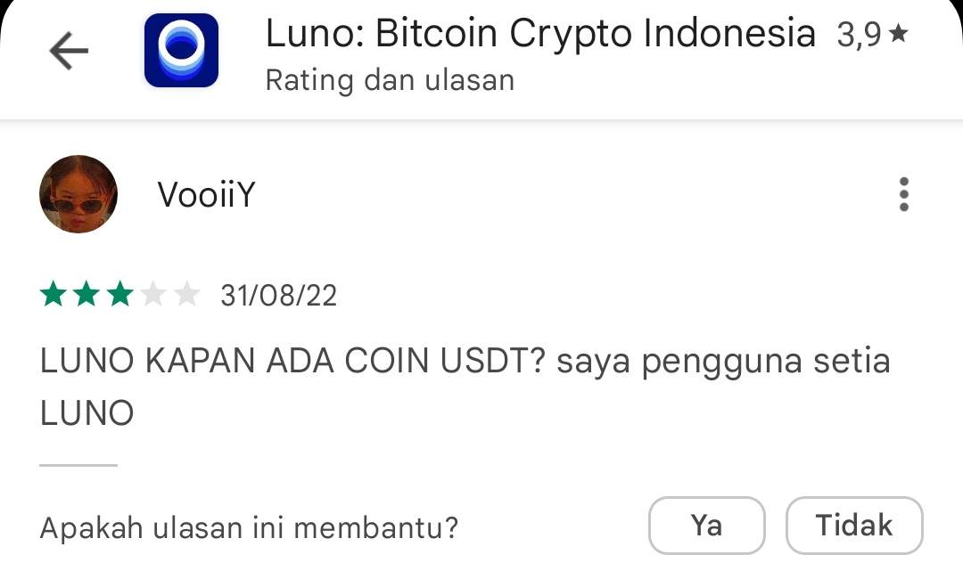 Luno Kapan Ada Coin USDT? 