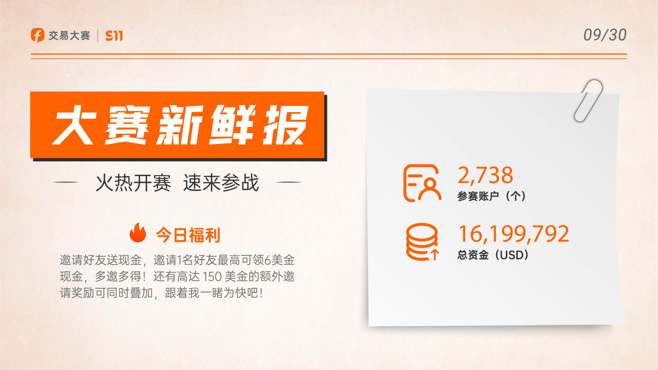 0930大赛新鲜报丨多家交易商助力S11赛季，擂鼓奏响求双赢！