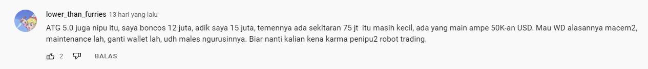 Tolong Kembalikan Uang Kami! ATG5.0 