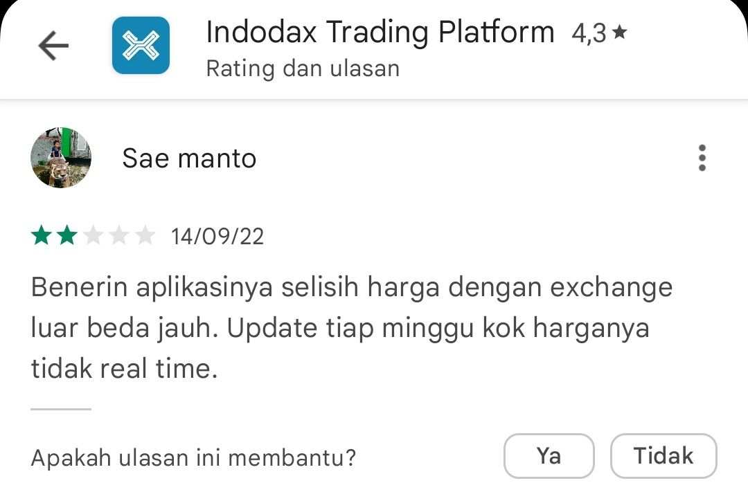 Hati-hati! Selisih Harga di Indodax Berbeda Jauh Tidak Seperti di Exchange Luar