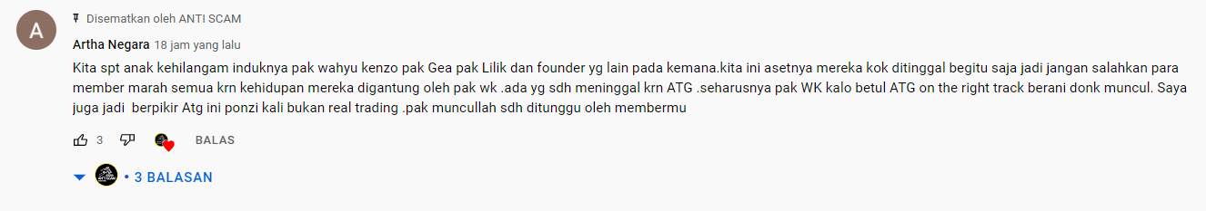 Mana Tanggung Jawabmu Founder ATG, Sudah Banyak Korban!