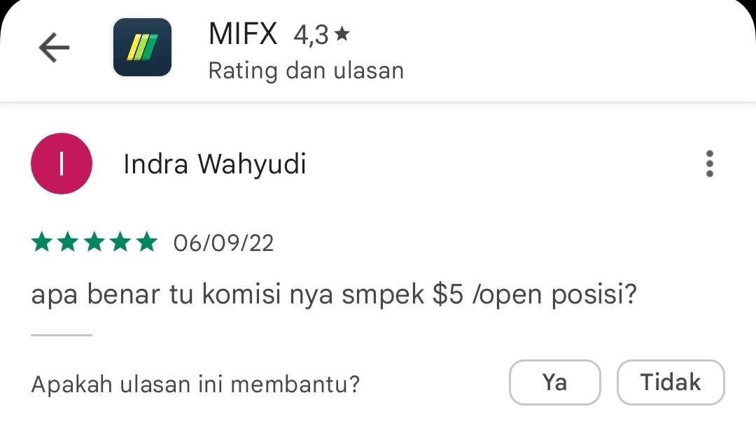 Wah Kacau MIFX! Kalau Sampe Benar Komisinya $5/Open Posisi