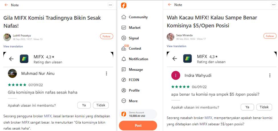 Komisi di Broker MIFX Melambung Tinggi, Apakah Benar?