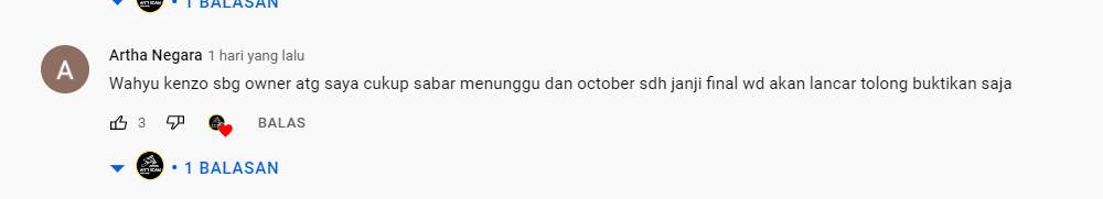 Akhir Okober Final WD Member ATG Akan Dikembalikan, Benarkah?