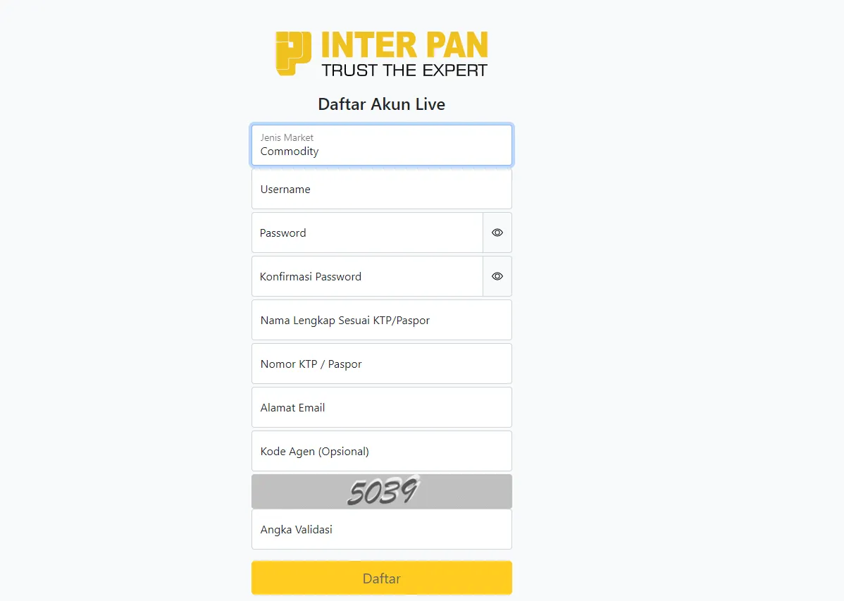 Ulasan Pialang Berjangka: Inter Pan, Trust The Expert