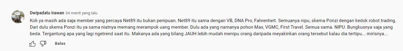 Net89 Sudah Jelas Penipuan, Perlu Bukti Apa Lagi?