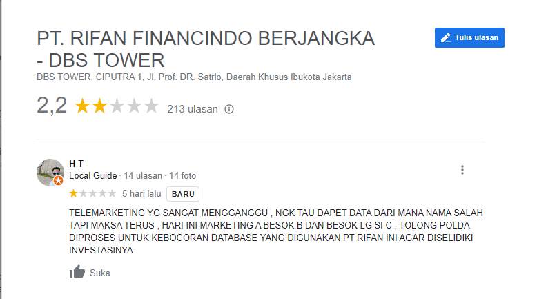Telemarketing Rifan Sangat Mengganggu!