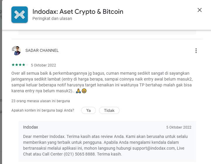 Pelayanan Konektivitas Platfrom Indodax Buruk?