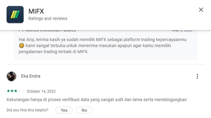Nasabah MIFX Komplain Proses Verifikasi yang Sangat Membingungkan