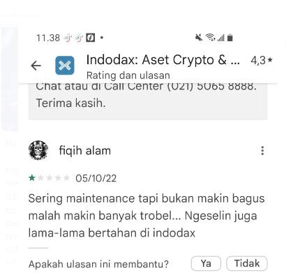 Selalu Maintenance Setiap Hari, Nasabah Indodax Kesal!
