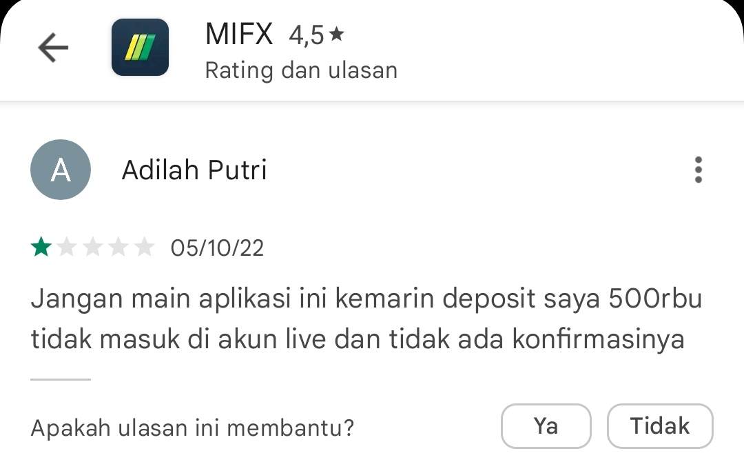 MIFX Melakukan Kecurangan Terhadap Deposit Nasabah?