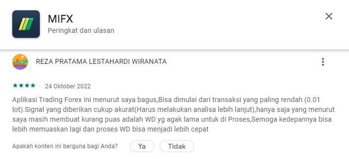 Nasabah Kecewa Terhadap Layanan Withdraw MIFX Terlalu Lama!