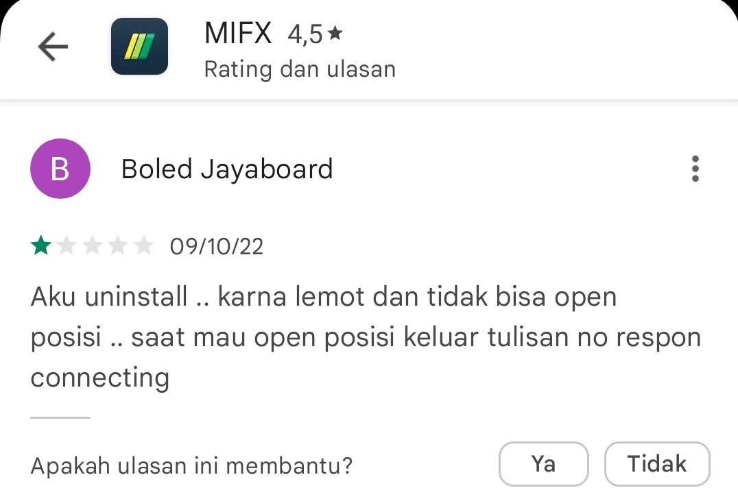 Aplikasi MIFX Sengaja Membuat Nasabah Merugi?
