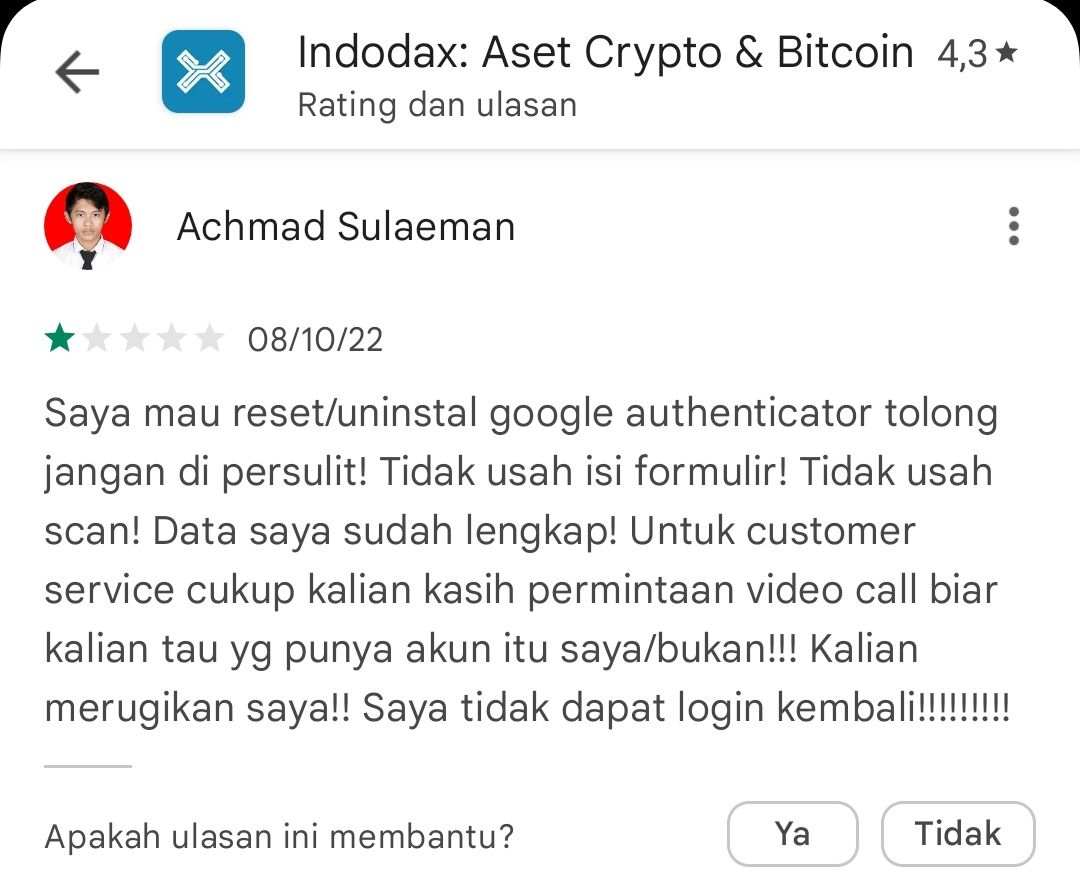 Indodax Persulit Pengguna Hingga Tidak Bisa Login kembali?