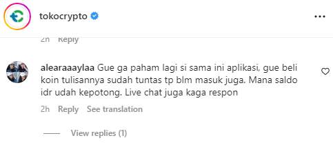 Makin Tidak Masuk Akal Transaksi di Tokocrypto!